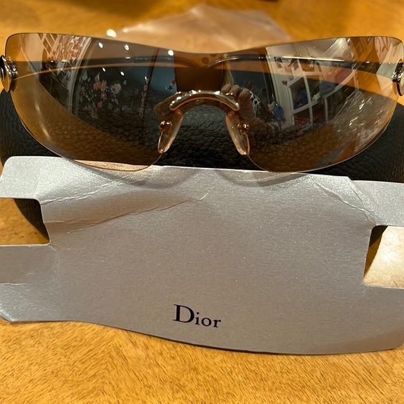 Dior shield vintage  new glasses unisex showstoppers light weight metal frame - Picture 2 of 13